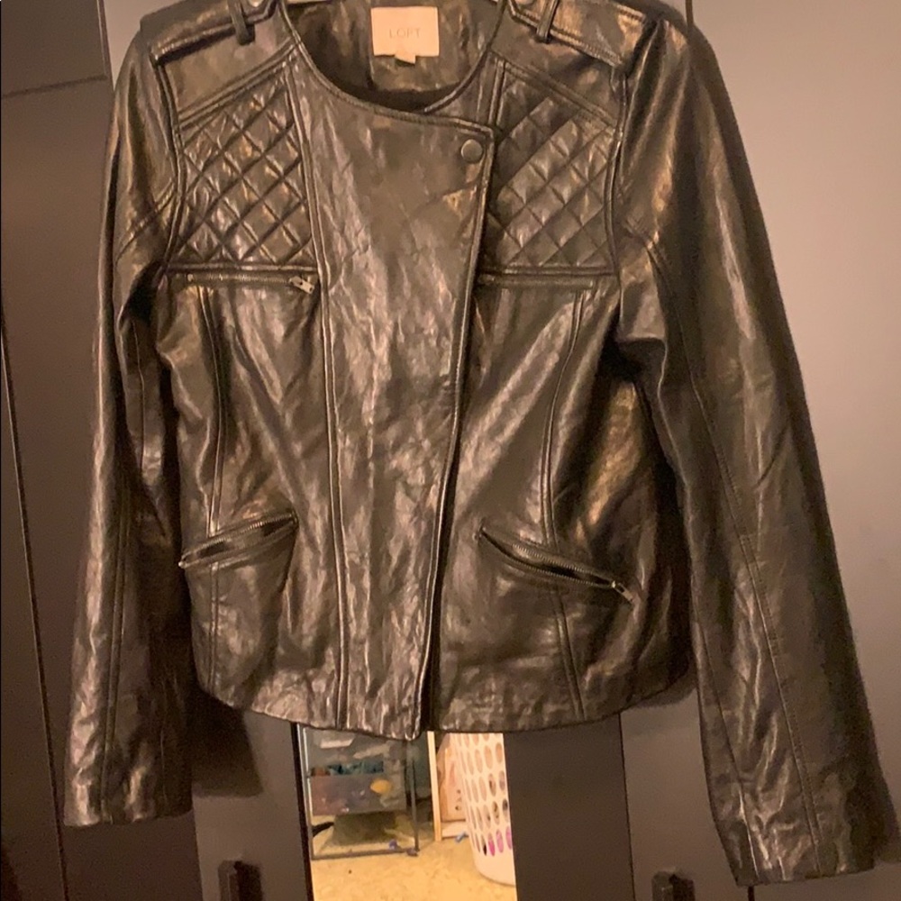 Real Leather Moto Jacket